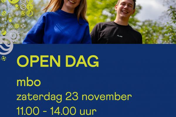 Flyer voor open dag Yuverta mbo Horst | november 2024